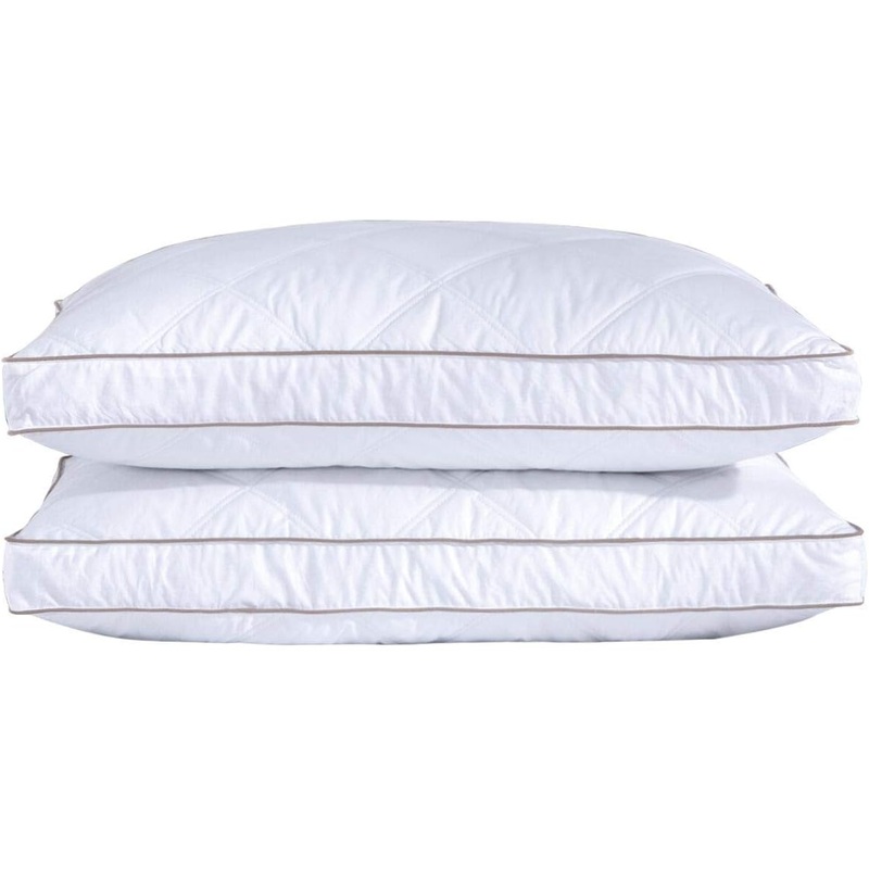 Bamboo Pillows Queen Size Set of 2 Shredded Memory Foam for Sleeping – Ultra Soft, Cool & Breathable Cover w/Zipper Closure – Relieves Neck Pain, Snoring and Helps w/Asthma – Back/Stomach/Side Sleeper | Bigbigmart.com