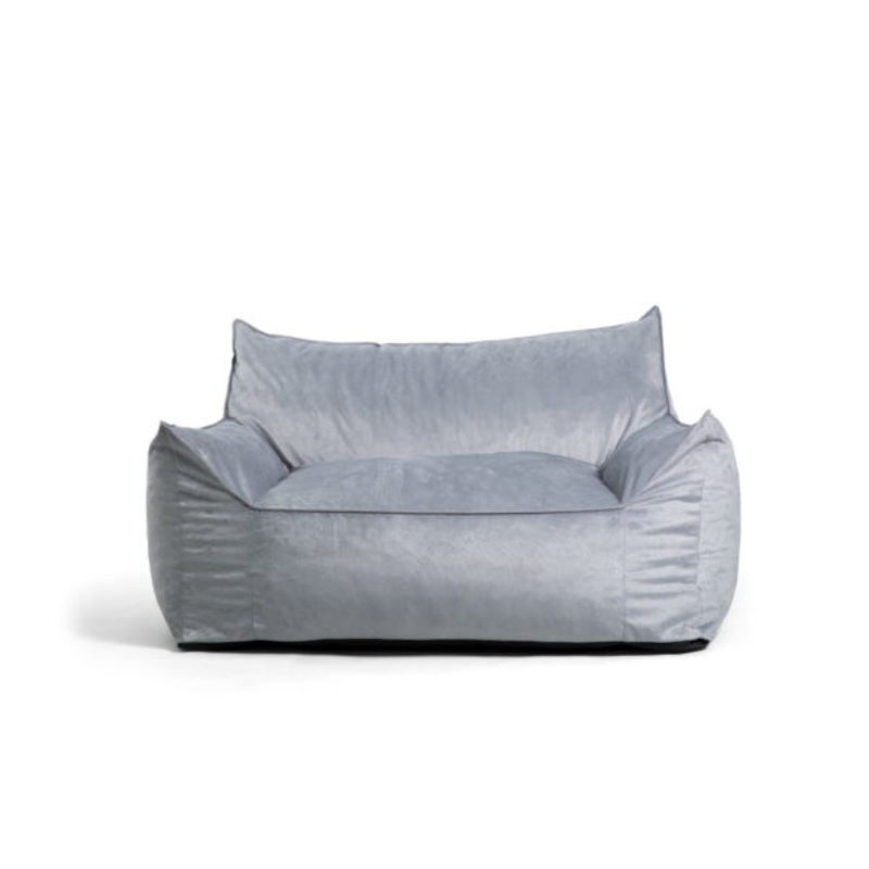 Big Joe Imperial Fufton Bean Bag Chair, Plush 4ft, Gray | Bigbigmart.com