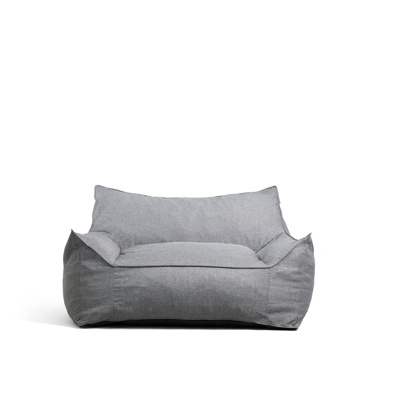 Big Joe Imperial Fufton Bean Bag Chair, Union 4ft, Gray | Bigbigmart.com