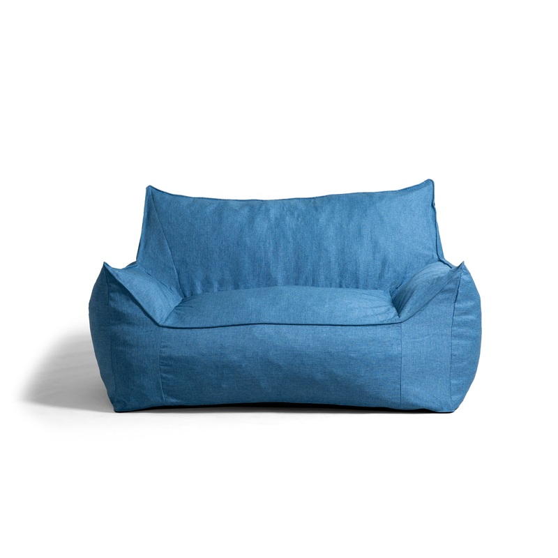 Big Joe Imperial Fufton Bean Bag Chair, Union 4ft, Pacific Blue | Bigbigmart.com
