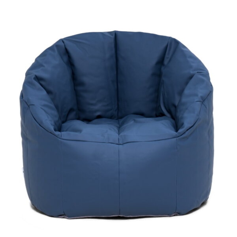 Big Joe Milano Outdoor Bean Bag Chair, Vinyl 2.5ft, Navy Marine | Bigbigmart.com