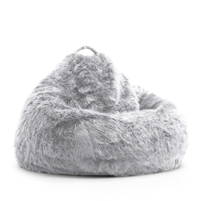 Big Joe Teardrop Gray Shag Fur | Bigbigmart.com
