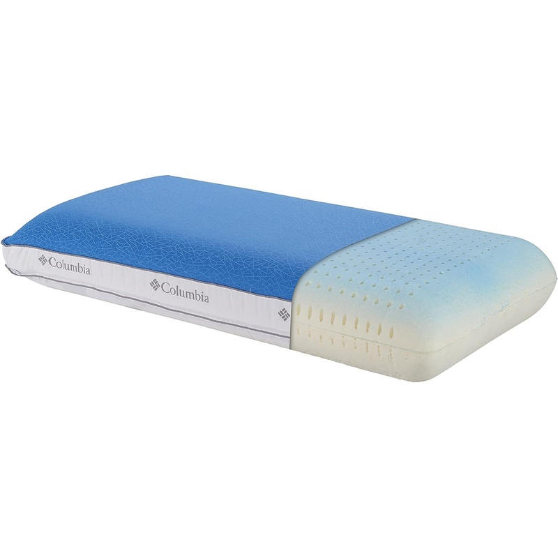 Columbia Cooling Gel Memory Foam Pillow – Comfortable and Supportive with Cooling & Breathable Features – Removable Washable Cover, King | Bigbigmart.com