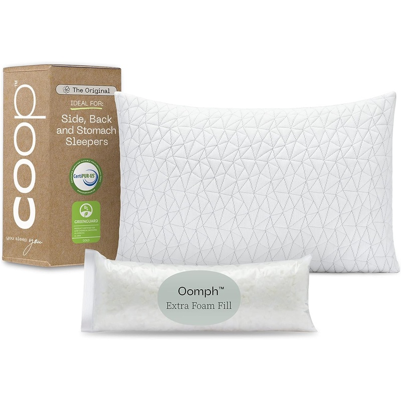 Coop Home Goods Original Loft,Queen Size Bed pillows for Sleeping – Adjustable Cross Cut Memory Foam pillows – Medium Firm for Back, Stomach and Side Sleeper – CertiPUR-US/GREENGUARD Gold | Bigbigmart.com