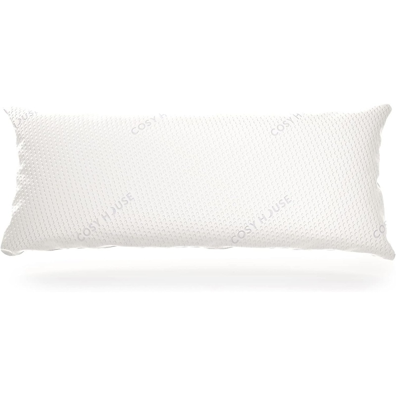 Cosy House Collection Luxury Rayon Derived from Bamboo Body Pillow for Side & Back Sleepers -Supportive, Soft, Fluffy, & Quality Long Pillow – Measures 54 x 20 | Bigbigmart.com