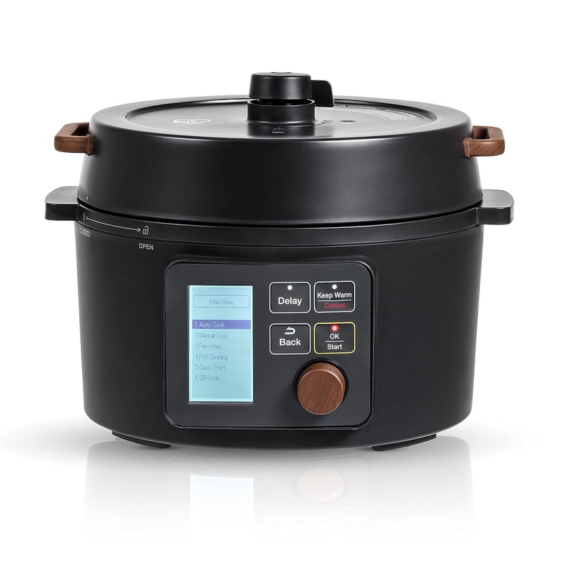IRIS USA 3 Qt. 8-in-1 Electric Pressure Cooker, Slow Cooker, Rice Cooker, Steamer, Sear & Saut, Yogurt, Compact Multi-Cooker for 2-3 People with Over 110 Pre-Programmed Recipes, Vegan Friendly, Black | Bigbigmart.com