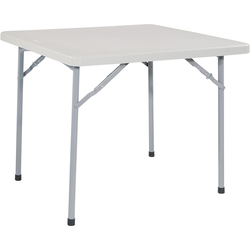 Office Star Resin Folding Table for Banquets, Picnics, and Parties, 36 Inch, Square | Bigbigmart.com