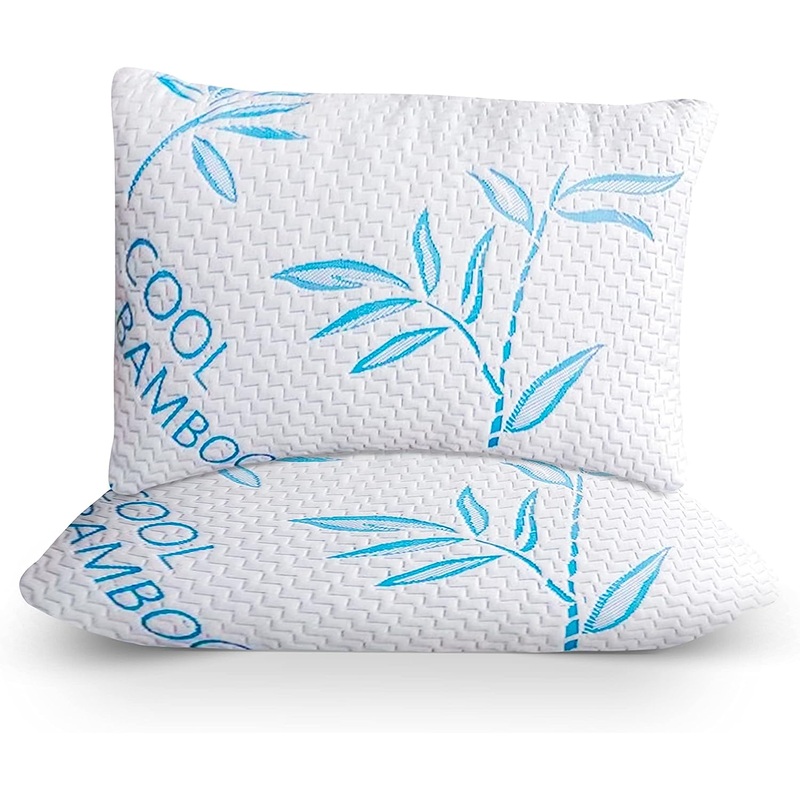 Potomac Home Goods 2 Pack Cool Bamboo Pillows for Sleeping – Adjustable Bed Pillows for Sleeping – Luxury Pillow for Side, Stomach and Back Sleepers (King Size 2 Pack) | Bigbigmart.com