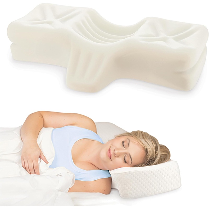 Therapeutica Pillow, Firm Orthopedic Support, Back or Side Sleeping, Average | Bigbigmart.com