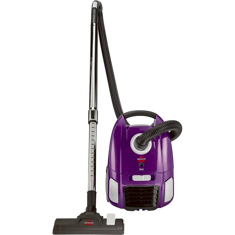 BISSELL Zing Lightweight, Bagged Canister Vacuum, Purple, 2154A | Bigbigmart.com