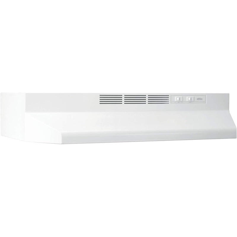 Broan-NuTone 412401 Non-Ducted Under-Cabinet Ductless Range Hood Insert, 24-Inch, White | Bigbigmart.com