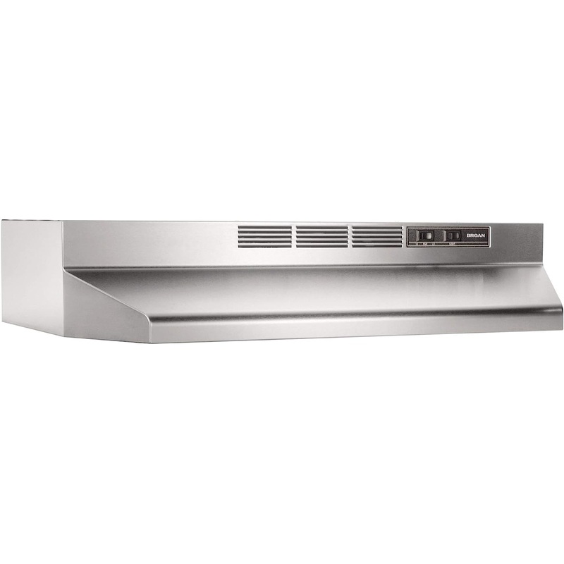 Broan-NuTone 413604 Non-Ducted Ductless Range Hood Insert with Light, Exhaust Fan for Under Cabinet, 36-Inch, Stainless Steel | Bigbigmart.com