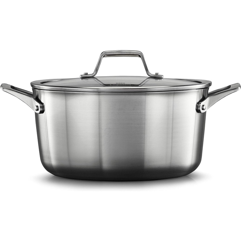 Calphalon Premier Stainless Steel Cookware, 6-Quart Stockpot with Cover | Bigbigmart.com