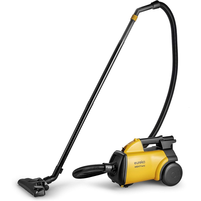 Eureka 3670M Canister Cleaner, Lightweight Powerful Vacuum for Carpets and Hard floors, w/ 5bags,Yellow | Bigbigmart.com