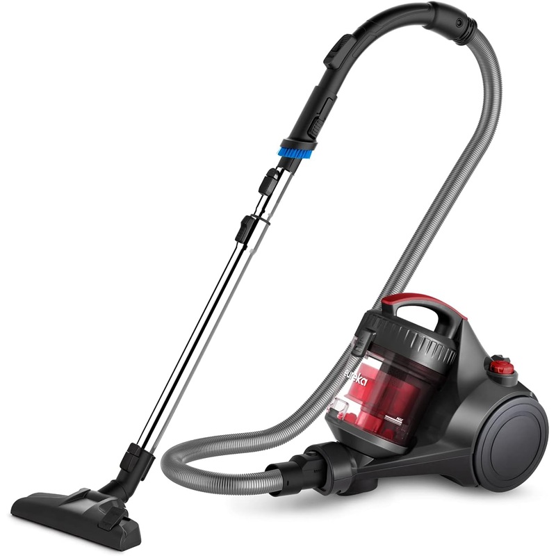 EUREKA Whirlwind Bagless Canister Vacuum Cleaner, Lightweight Vac for Carpets and Hard Floors, Red | Bigbigmart.com