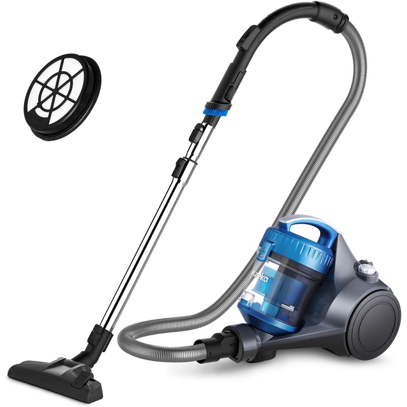 EUREKA Whirlwind Bagless Canister Vacuum Cleaner, Lightweight Vac for Carpets and Hard Floors, w/Filter, Blue | Bigbigmart.com