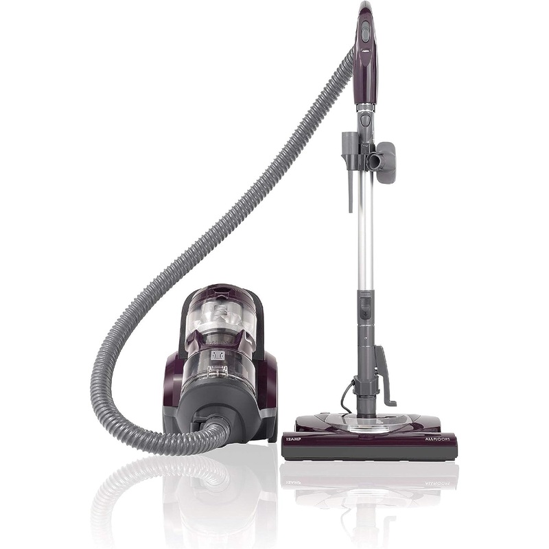 Kenmore Friendly Lightweight Bagless Compact Canister Vacuum, HEPA, Extended Telescoping Wand, Retractable Cord and 2 Cleaning Tools, Pet PowerMate + 2 Motor Power, Purple | Bigbigmart.com