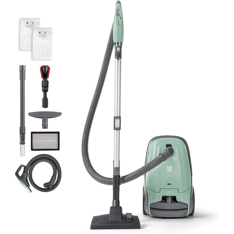 Kenmore pet Friendly Lightweight Bagged Canister Vacuum Cleaner with Extended telescoping Wand, HEPA Filter, Retractable Cord, and 2 Cleaning Tools, Green | Bigbigmart.com