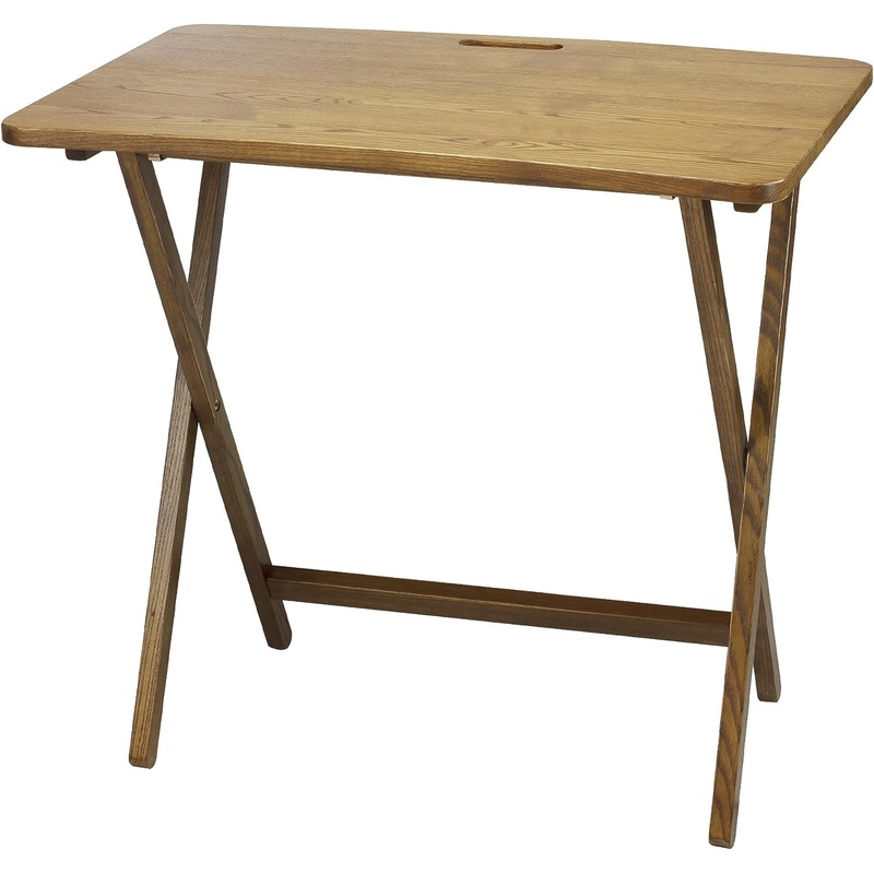 PRESTO PRODUCTS COMPANY American Trails Arizona Folding Table with Solid Red Oak,Warm Brown | Bigbigmart.com