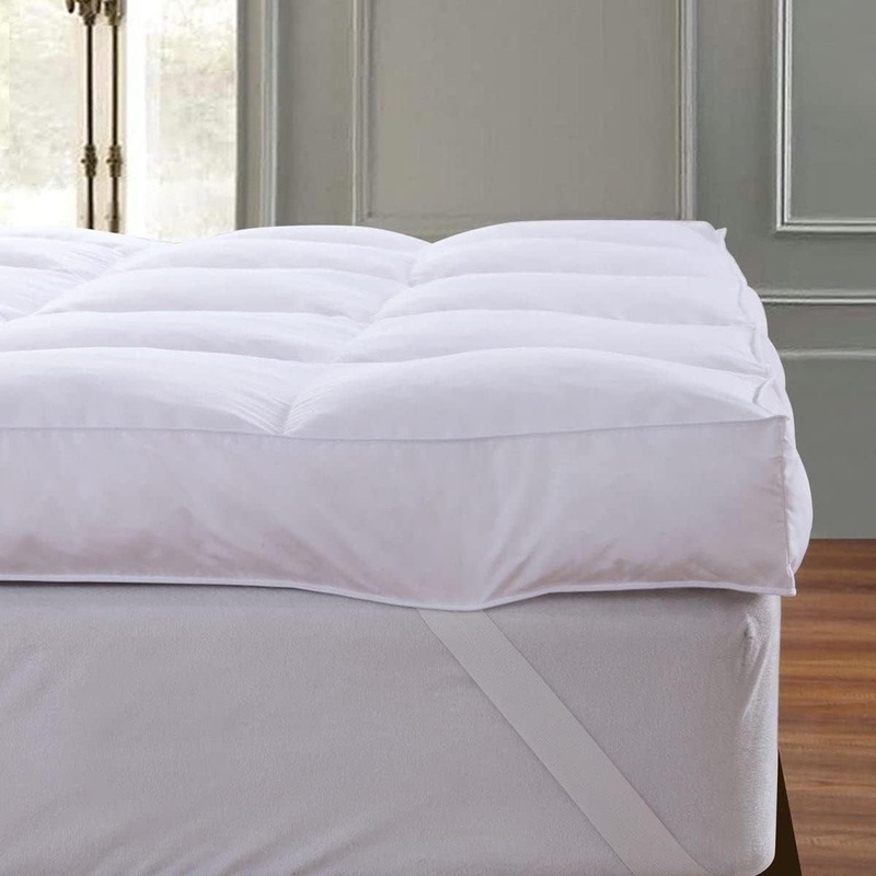 QUEEN ROSE Mattress Topper Queen, Extra Thick Cooling Mattress Pad Cover, Plush Soft Pillow Top Mattress Topper