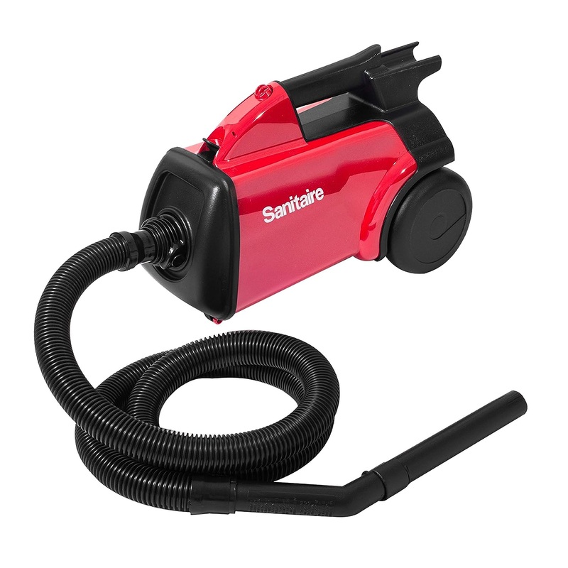 Sanitaire SC3683D Canister Vacuum, Red 19.2 x 17.75 x 11.3 inches | Bigbigmart.com