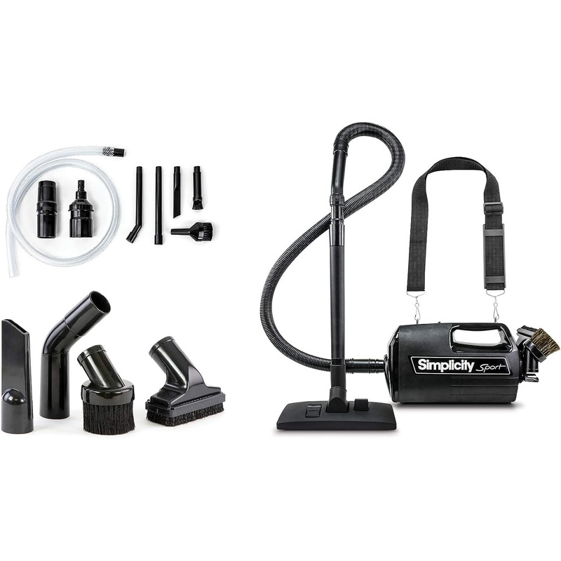 Simplicity Vacuums Handheld Canister Vacuum with Carry Strap for Hard Floors and Rugs, Car Detailing Vacuum Cleaner, S100 | Bigbigmart.com