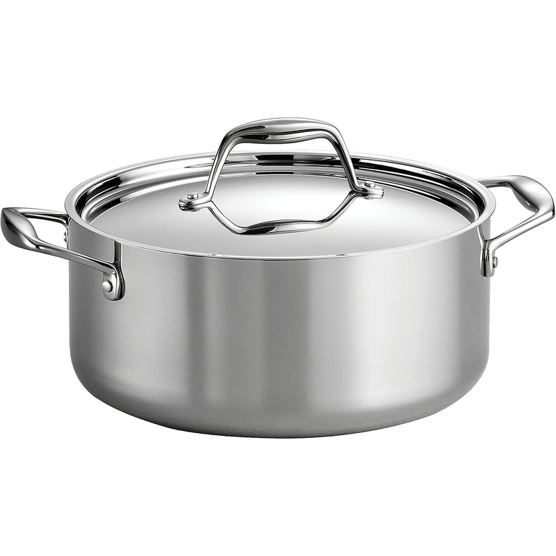 Tramontina Covered Dutch Oven Stainless Steel 5-Quart, 80116/025DS | Bigbigmart.com