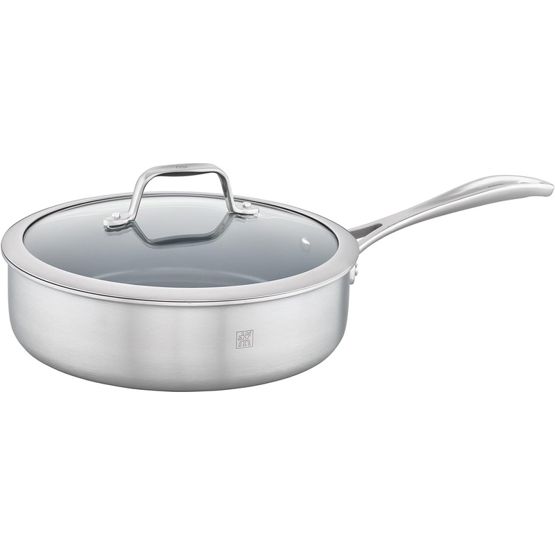 ZWILLING Spirit 3-ply Ceramic Nonstick Saute Pan, 5-qt, Stainless Steel | Bigbigmart.com