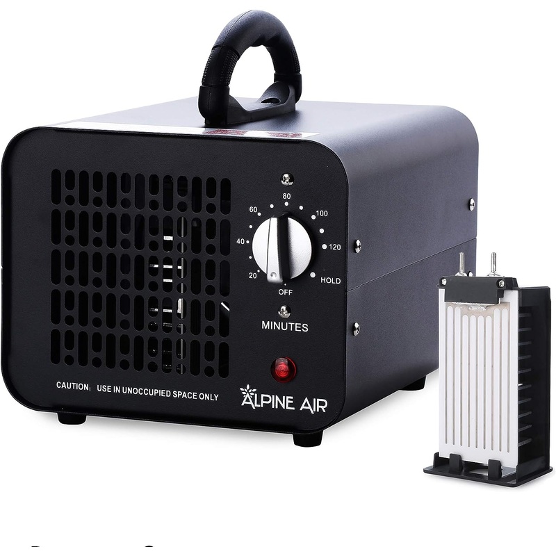 Alpine Air Commercial Ozone Generator, 6000mg/h O3 Machine Home Air Ionizer Deodorizer for Rooms, Smoke, Cars and Pets | Bigbigmart.com