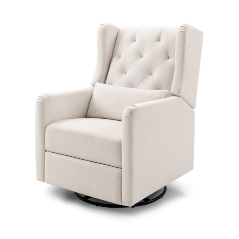 DaVinci Everly Recliner in Performance Cream Eco-Weave | Bigbigmart.com