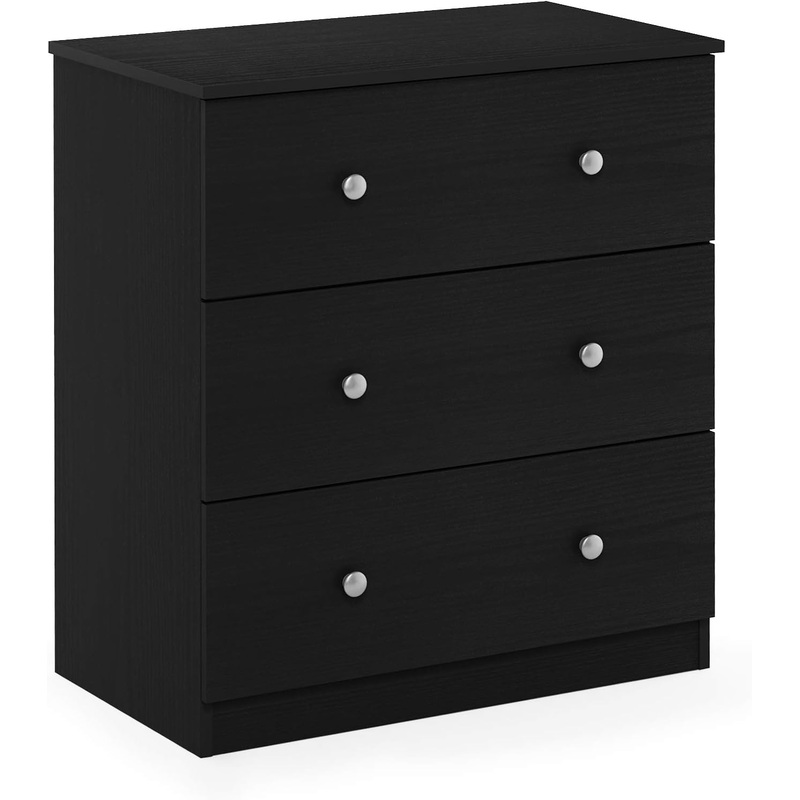 Furinno Tidur Simple Design Dresser, 3-Drawer Knob, Americano | Bigbigmart.com