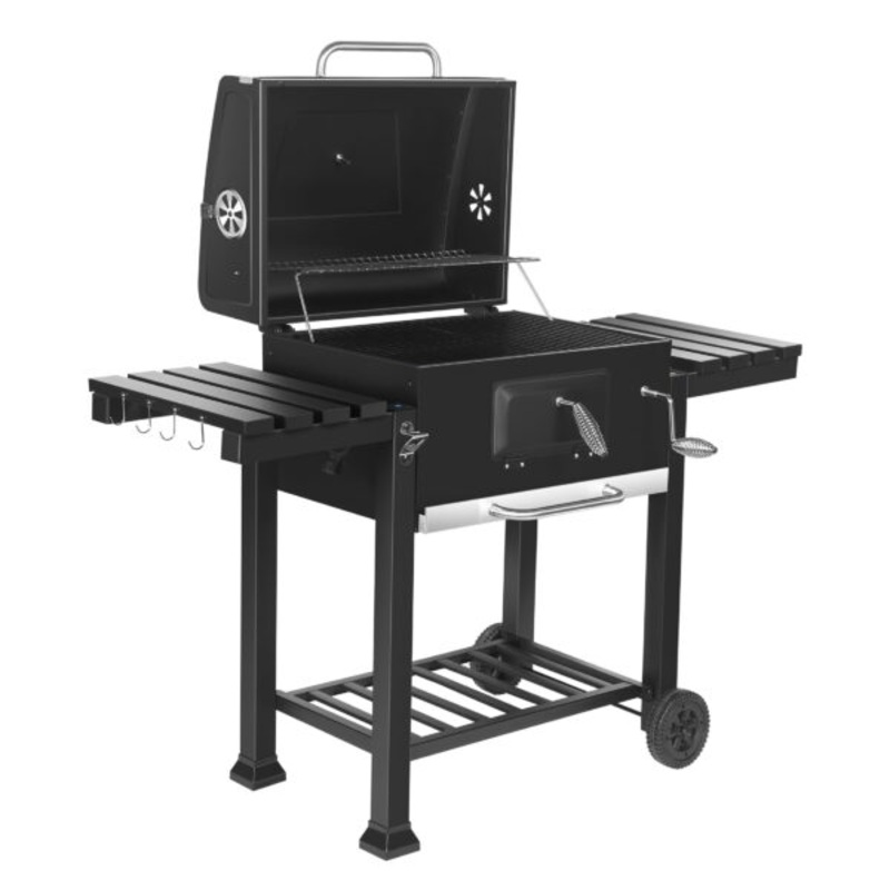 Inolait Charcoal Grill Barbecue BBQ Grill Outdoor Patio Backyard Cooking Wheels Portable | Bigbigmart.com