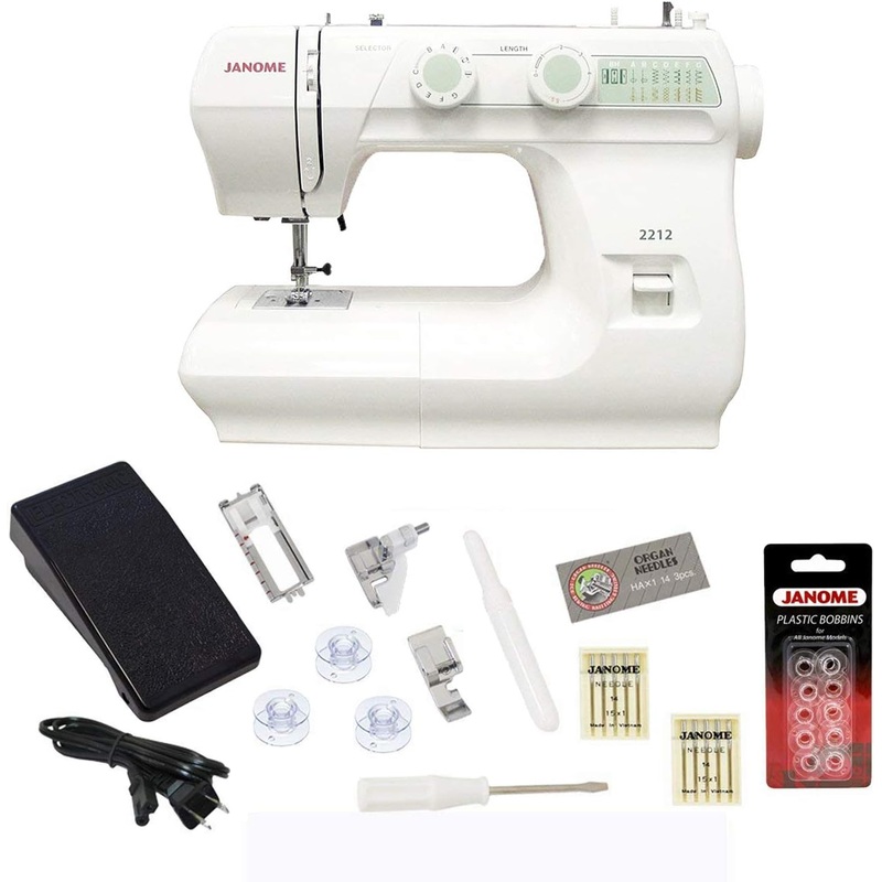 Janome 2212 Sewing Machine Includes Exclusive Bonus Bundle | Bigbigmart.com