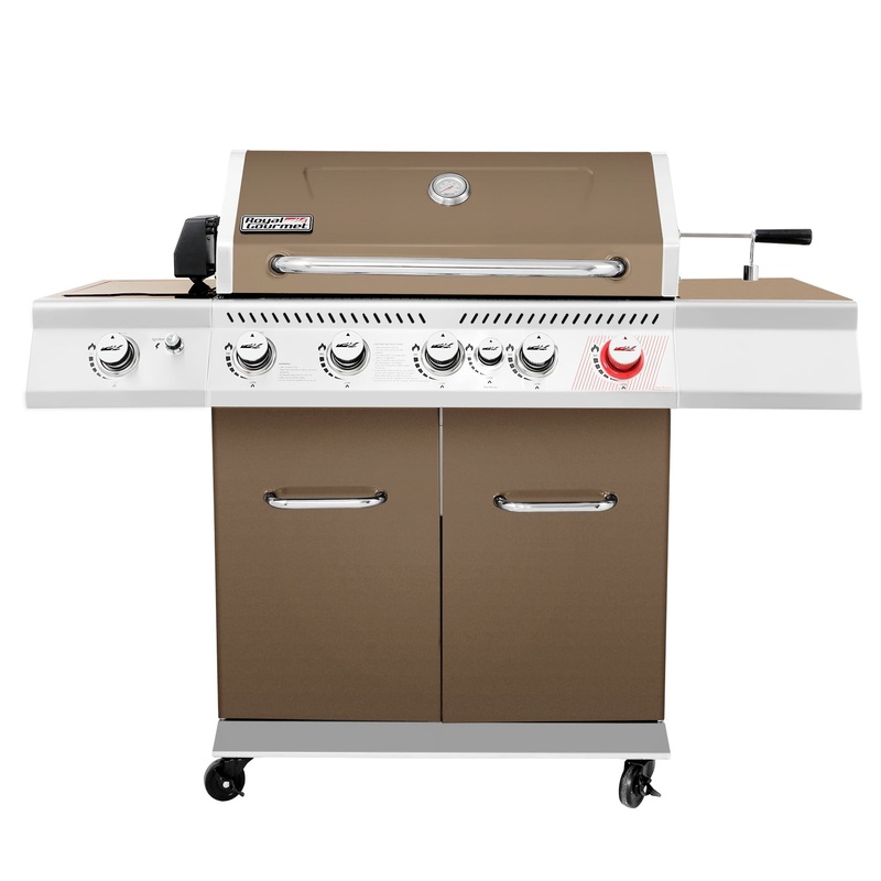 Royal Gourmet GA5403C 5-Burner BBQ Cabinet Style Gas Grill with Rotisserie Kit, Sear Burner, Rear Burner and Side Burner | Bigbigmart.com