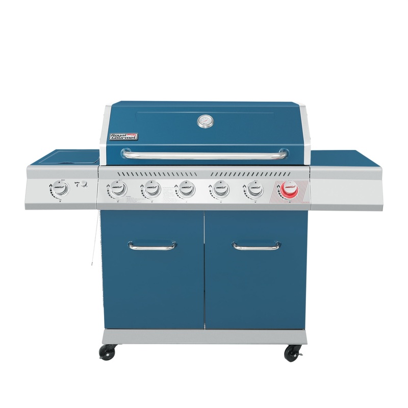 Royal Gourmet GA6402B 6-Burner BBQ Gas Grill with Sear Burner and Side Burner, 74,000 BTU | Bigbigmart.com