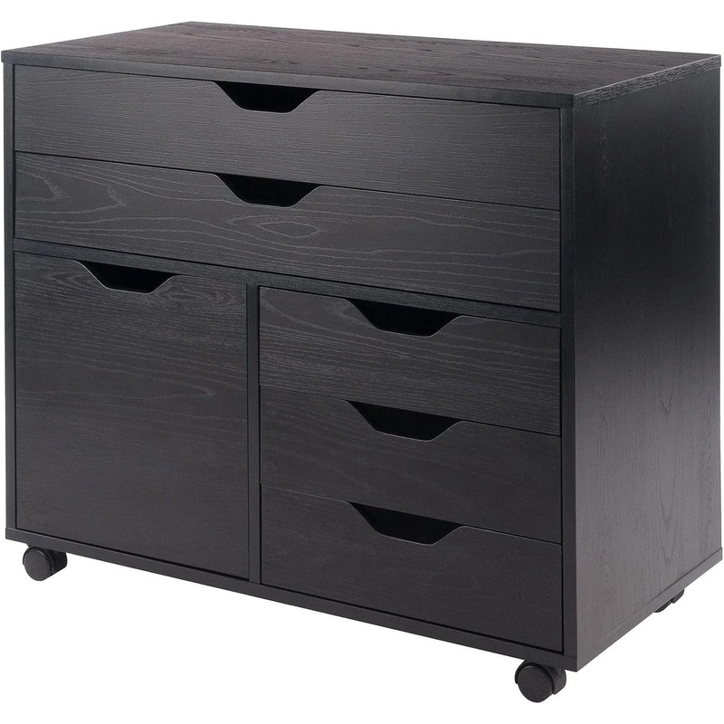 Winsome Wood Halifax Cabinet/Cupboard, 26 H, Black | Bigbigmart.com