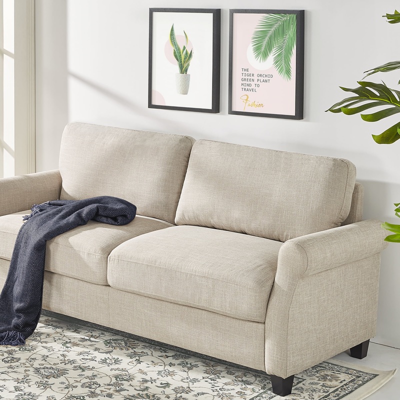 Zinus Josh Loveseat, Beige | Bigbigmart.com