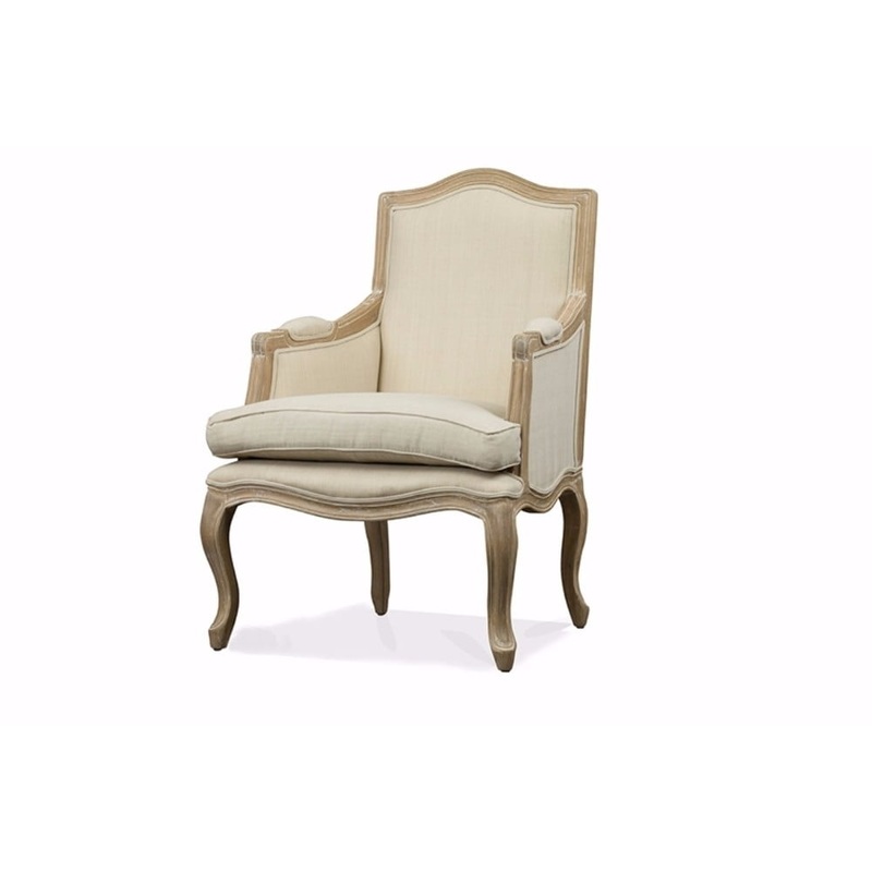 Baxton Studio Nivernais Wood Traditional French Accent Chair | Bigbigmart.com