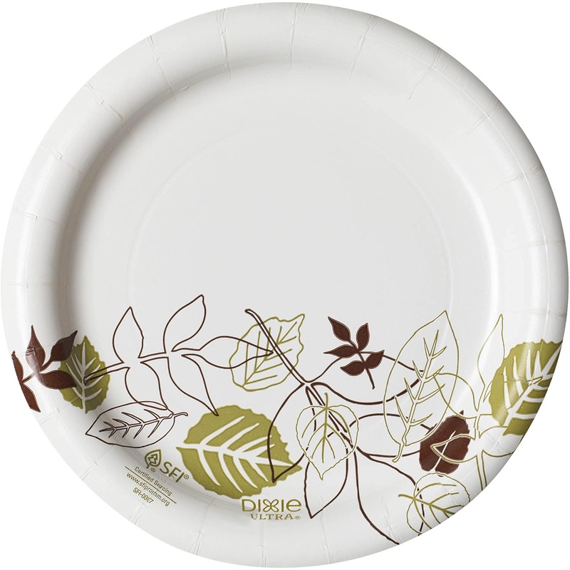 Dixie 6 7/8 Medium-Weight Paper Plates by GP PRO (Georgia-Pacific); Pathways; UX7WS (CASE); 125 Count (Pack of 4); Total 500 | Bigbigmart.com