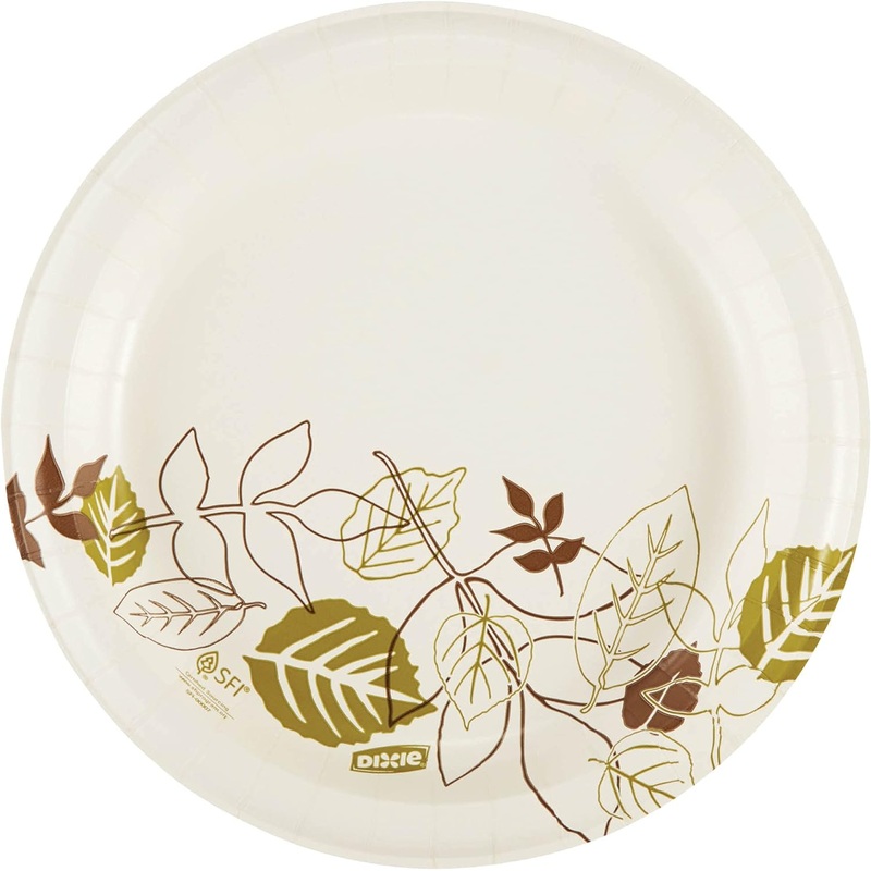 Dixie 8.5 Medium-Weight Paper Plates by GP PRO (Georgia-Pacific) Pathways UX9WS 500 Count (125 Plates Per Pack 4 Packs Per Case) | Bigbigmart.com
