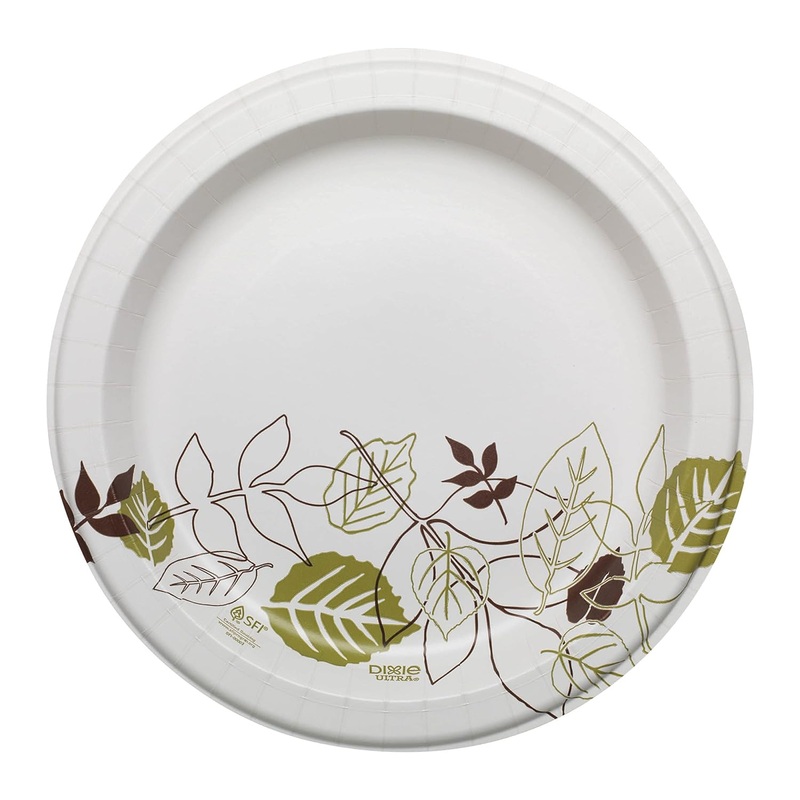 Dixie Ultra 10 Heavy-Weight Paper Plates by GP PRO (Georgia-Pacific); Pathways; SXP10PATH; 500 Count (125 Plates Per Pack; 4 Packs Per Case) | Bigbigmart.com