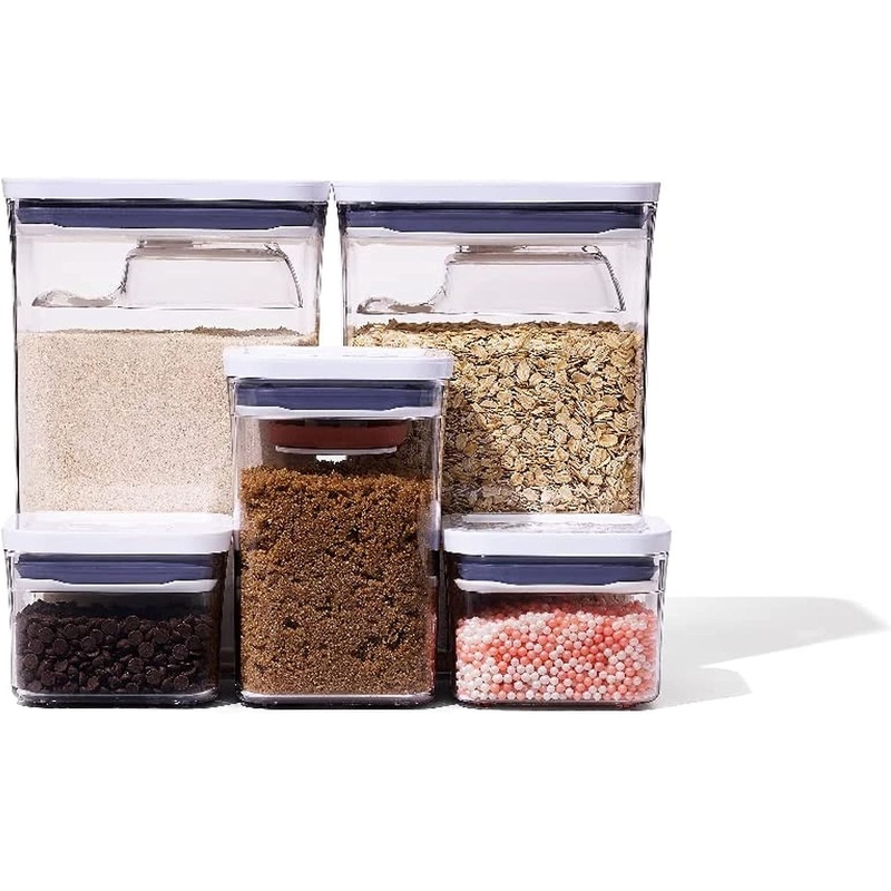 OXO Good Grips 8-Piece Baking Essentials POP Container Set, White | Bigbigmart.com