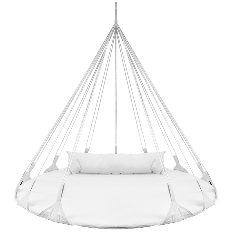 Sorbus Standing Hammocks, White | Bigbigmart.com