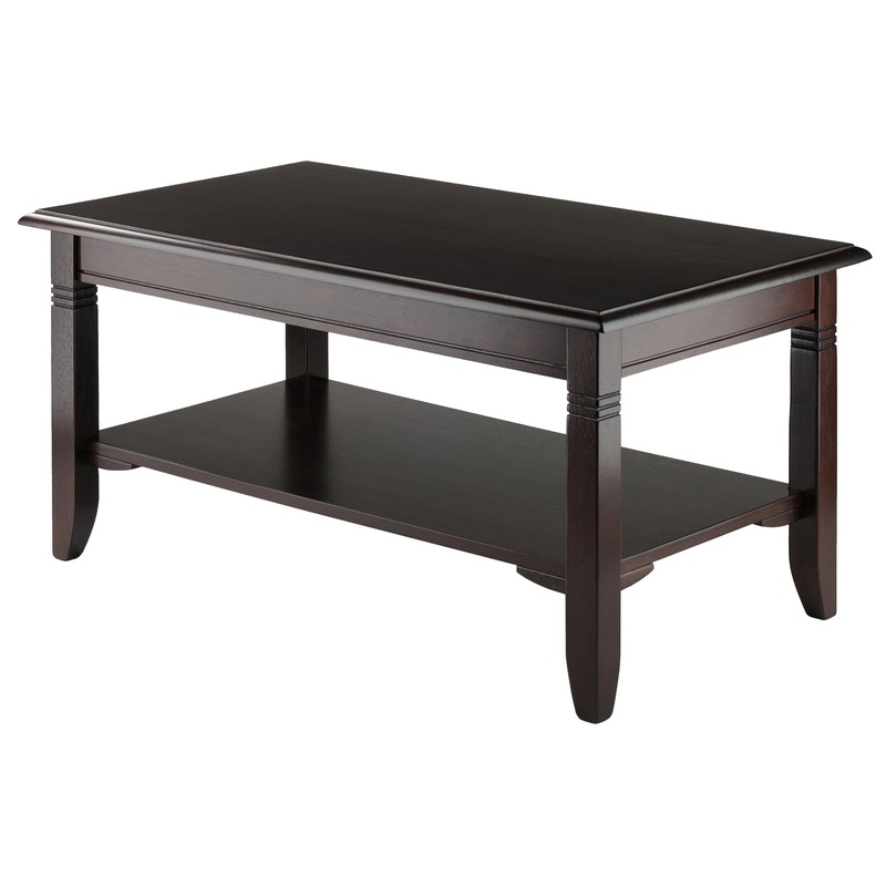 Winsome Wood Nolan Coffee Table, Cappuccino Finish | Bigbigmart.com