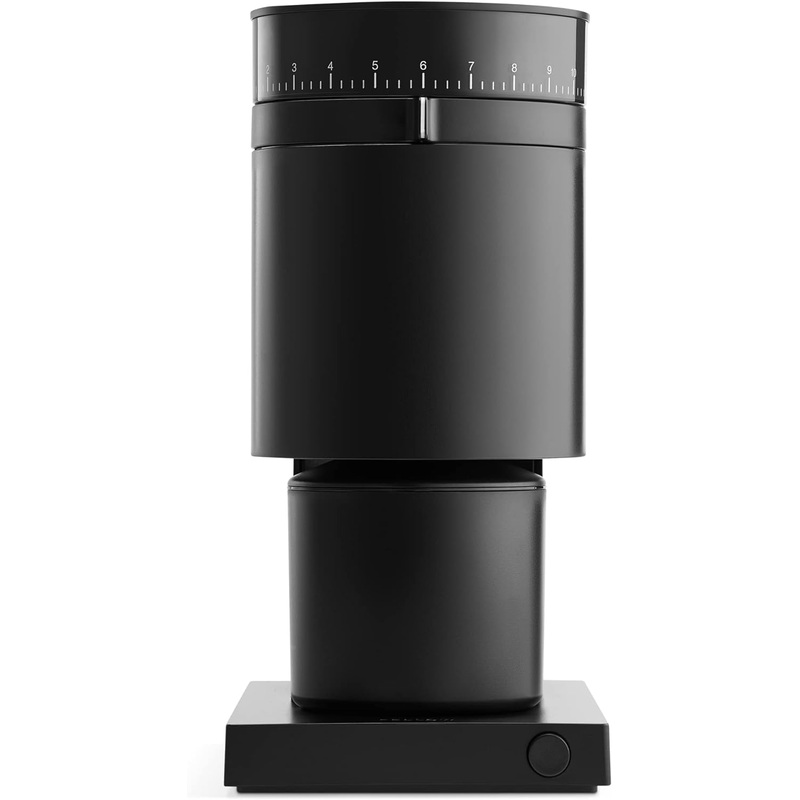 Fellow Opus Conical Burr Coffee Grinder – All Purpose Electric – Espresso Grinder with 41 Settings for Drip, French Press, & Cold Brew – Matte Black | Bigbigmart.com