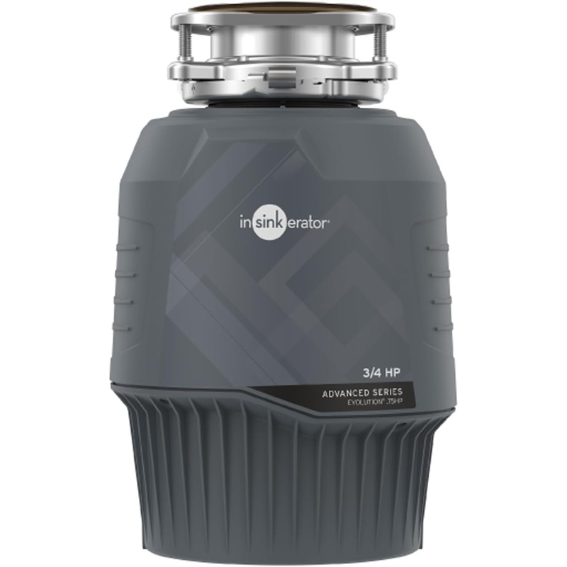 InSinkErator EVOLUTION 0.75HP 3/4 HP, Advanced Series EZ Connect Continuous Feed Food Waste Garbage Disposal, Gray | Bigbigmart.com