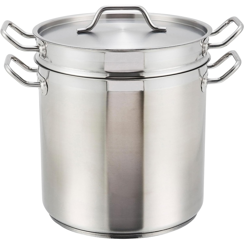 Winware Stainless DoubleBoiler, 12 Quart, stainless steel | Bigbigmart.com