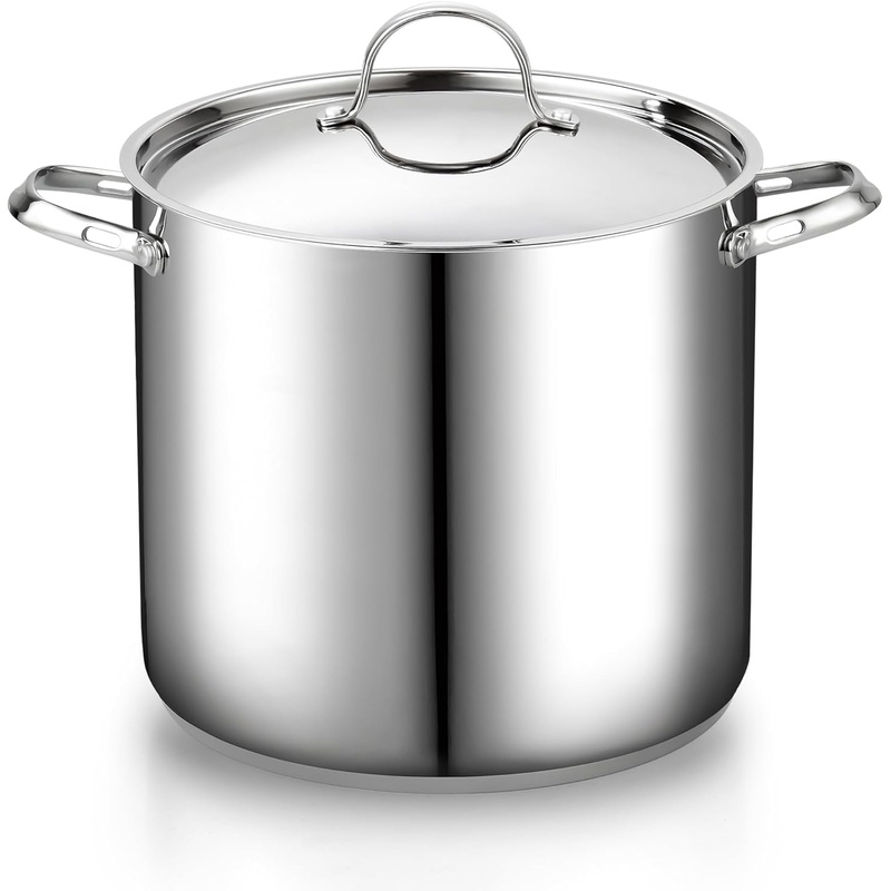 Cooks Standard Classic Stainless Steel Stockpot with Lid 16-Quart | Bigbigmart.com