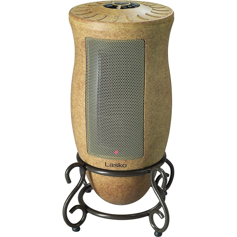 Lasko Oscillating Ceramic Designer Series Space Heater for Home with Adjustable Thermostat, Timer and 2-Speeds, 16 Inches, 1500W, Beige, 6405 , Gold | Bigbigmart.com