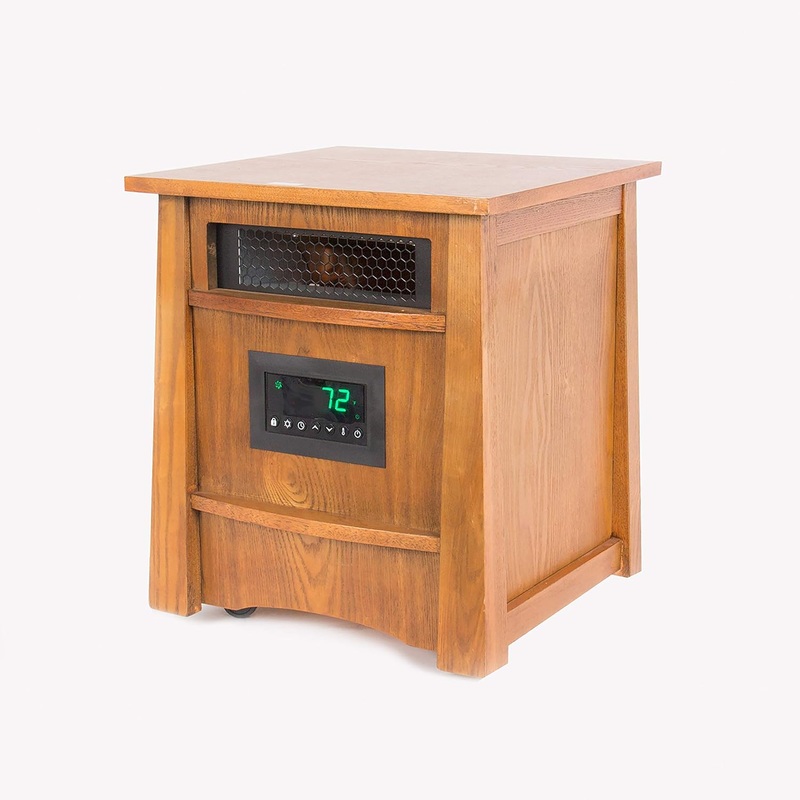 LIFESMART LifePro Corp Lifelux Series Ultimate 8 Element Extra Large Room Infrared Deluxe Wood Cabinet & Remote | Bigbigmart.com